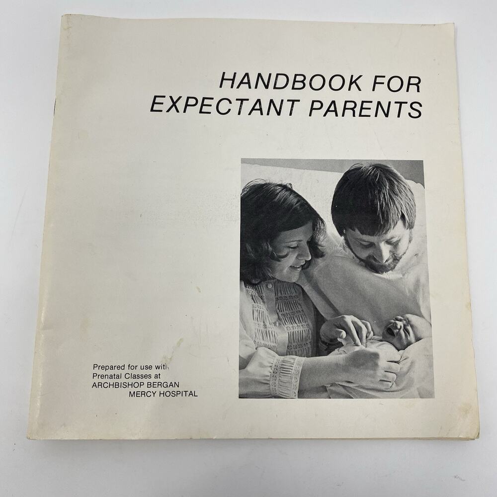 Vintage 1975 Handbook For Expectant Parents Hospital Prenatal Class Bergan Mercy
